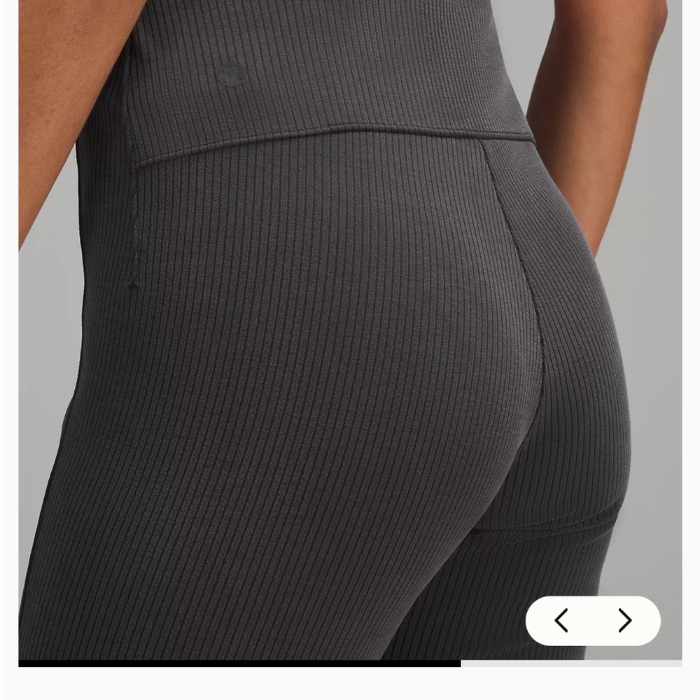lululemon athletica Charcoal Ribbed Leggings